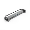 Kép 1/4 - HAMA 00200145, UUSB 3.1 TYPE-C, 9IN1 DOKKOLÓ ADAPTER (USB3.1,2XHDMI,LAN,USB-C,PD) - szürke HAMA