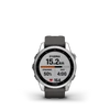 Kép 2/4 - Garmin fenix 7s silver grafit színű szilikon szíjjal