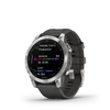 Kép 1/4 - Garmin fenix 7 ezüst, grafit szilikon szíjjal