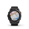 Kép 2/5 - Garmin fenix 7x pro solar gray w / black silicone band