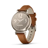 Kép 2/6 - Garmin lily 2 classic, cream gold w brown leather strap