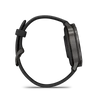 Kép 6/6 - Garmin venu 4 - 41 mm, dark grey, black silicone band