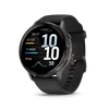 Kép 1/5 - Garmin venu 4 - 45 mm, dark grey, black silicone band