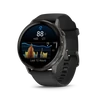 Kép 2/5 - Garmin venu 4 - 45 mm, dark grey, black silicone band