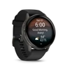 Kép 5/5 - Garmin venu 4 - 45 mm, dark grey, black silicone band