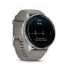 Kép 4/7 - Garmin venu 4 - 45 mm, silver, grey silicone band