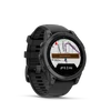 Kép 3/6 - Garmin fenix e, slate grey steel w / black silicone band, 47 mm