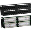 Kép 1/4 - EXCEL Patch Panel Cat.5e UTP 48 portos 2U, fekete