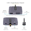 Kép 2/2 - STARTECH USB-C Video Adapter, 1xVGA, 1xHDMI 4K 60Hz, 1xUSB-C 100W PD, 1x3.5mm Jack, 30cm kábel STARTECH