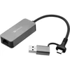 Kép 1/4 - SANDBERG USB-C / A 2.5 GbE RJ45 adapter,  USB-C and USB-A Compatibility,  Ultra-Fast 2.5 Gbps Speeds, 5 év garancia Sandberg