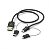 Kép 2/2 - HAMA adatkábel 3in1 micro usb / type-c / lightning 1m