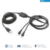 Kép 1/6 - TRUST Kettős, töltő és játékhoz használható kábel 20165 (GXT 222 Duo Charge & Play Cable for PS4) Trust