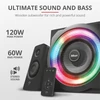 Kép 8/14 - TRUST RGB-megvilágítású 2.1 hangszórókészlet 22944 (GXT 629 Tytan RGB Illuminated 2.1 Speaker Set) Trust