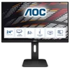 Kép 1/6 - AOC IPS monitor 23.8" 24P1, 1920x1080, 16:9, 250cd / m2, 5ms, 60Hz, HDMI / DP / D-Sub / DVI / 4xUSB, Pivot, hnagszóró