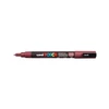 Kép 1/9 - UNI POSCA Marker Pen PC-3M Fine - Red Wine UNI