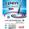 Kép 2/2 - UNI SXE-3400 Jetstream 3 Multicolour Retractable Rollerball Pen - White UNI