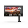 Kép 1/10 - LG IPS monitor 31.5" 32UN880K, 3840x2160, 16:9, 350cd / m2, 5ms, HDMIx2 / DisplayPort / USB-C / USBx2, Pivot, hangszóró LG