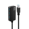 Kép 1/2 - LINDY 10m USB 3.0 Active Extension Hub Pro 4 Port Black