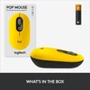 Kép 2/2 - LOGITECH Egér - POP Vezeték Nélküli + (Emoji gomb), Blast Yellow