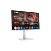 Kép 2/5 - MSI Monitor Business Modern MD272UPSW 27" UHD, 3840x2160, 60Hz, IPS, 4ms, HDMI, DP, USB-C, White - SMART MSI DT