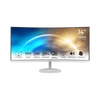 Kép 1/4 - MSI PRO MP341CQW Ívelt Monitor 34" QHD, 3440x1440, 100Hz VA 21:9, 3000:1 CR, 300cd / m2, 4 ms, HDMI, DP, Fehér