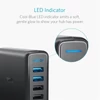 Kép 4/6 - ANKER Hálózati Töltő, PowerPort 5, 5 port, 63W, USB-A Quick Charge 3.0, fekete - A2054L11