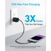 Kép 2/5 - ANKER Hálózati Töltő, 323, 33W, USB-C, USB-A, EU, fekete -  A2331G11 Anker