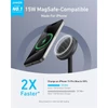 Kép 2/6 - ANKER Vezeték Nélküli Töltő és Állvány, MagGo, 15W, iPhone-hoz, EU, fekete - A25X1H11 Anker
