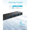 Kép 2/6 - ANKER Ultra Sim Data USB 3.0 HUB, 4 port, fekete - A7516016