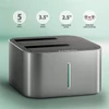 Kép 2/8 - AXAGON ADSA-DC dual SATA 2.5" / 3.5" SSD / HDD CLONE dokkoló, USB-C, 5 Gbps Axagon