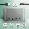 Kép 3/8 - AXAGON ADSA-DC dual SATA 2.5" / 3.5" SSD / HDD CLONE dokkoló, USB-C, 5 Gbps Axagon
