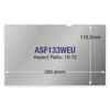 Kép 1/7 - TARGUS Betekintésvédő fólia ASF133WEU, Privacy Screen 13.3"W (16:10) Targus