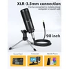 Kép 2/6 - MAONO Asztali Mikrofon AU-PM360TR, Recording Microphone kit with XLR-to-3.5mm Cable