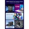 Kép 1/3 - BLACKBIRD Hálózati Töltő GAN 135W 3xUSB-C 20W + 3xUSB 5V, Fekete BlackBird