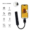 Kép 2/3 - BLACKBIRD Adapter USB3.0 / Lightning, 2xUSB, 1xUSB-C, 1xLightning, Fekete BlackBird
