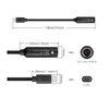 Kép 4/4 - BLACKBIRD Töltőkábel PD65W USB-C male to DC7.9mmx09mm female BlackBird
