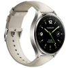 Kép 3/6 - Xiaomi Watch 2 Titan Gray Case With White Leather Strap / BHR9306GL