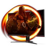 Kép 2/11 - AOC Ívelt Gaming 165Hz VA monitor 27" C27G2E / BK, 1920x1080, 16:9, 250cd / m2, 1ms, 2xHDMI / DisplayPort / VGA AOC