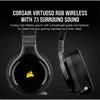 Kép 2/9 - CORSAIR Vezetékes / Vezeték Nélküli Headset, VIRTUOSO RGB WIRELESS High-Fidelity Gaming, Levehető Mikrofon, RGB, fekete Corsair