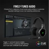 Kép 8/9 - CORSAIR Vezetékes / Vezeték Nélküli Headset, VIRTUOSO RGB WIRELESS High-Fidelity Gaming, Levehető Mikrofon, RGB, fekete Corsair