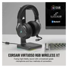 Kép 2/8 - CORSAIR Vezetékes / Vezeték Nélküli Headset, VIRTUOSO RGB WIRELESS XT, Dolby Atmos, fekete Corsair