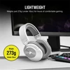 Kép 4/7 - CORSAIR Vezetékes Headset, HS55 Gaming, Ultrakönnyű, Jack dugós, fehér Corsair