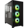 Kép 2/3 - CORSAIR iCUE 4000X RGB Edzett Üveg Mid-Tower Gépház, Fekete