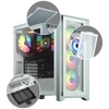 Kép 2/3 - CORSAIR iCUE 4000X RGB Edzett Üveg Mid-Tower Gépház, Fehér