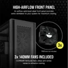 Kép 3/10 - CORSAIR Ház 7000D AIRFLOW, 3x140mm Ventillátorral, Tápegység nélkül, Edzett Üveg, fekete Corsair