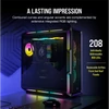 Kép 3/8 - CORSAIR Ház iCUE 5000T RGB, 3xLL120 RGB Ventillátorral + Commander Core XT, Tápegység nélkül, Edzett Üveg, fekete Corsair