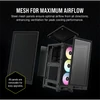 Kép 3/9 - CORSAIR Ház 2000D RGB AIRFLOW Mini-ITX, 3xAF120 RGB SLIM Ventillátorral, SFX Tápegység nélkül, Edzett Üveg, fekete Corsair