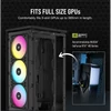 Kép 4/9 - CORSAIR Ház 2000D RGB AIRFLOW Mini-ITX, 3xAF120 RGB SLIM Ventillátorral, SFX Tápegység nélkül, Edzett Üveg, fekete Corsair