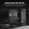 Kép 2/8 - CORSAIR Ház 5000D CORE AIRFLOW, Tápegység nélkül, Edzett Üveg, fekete Corsair