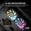 Kép 7/8 - CORSAIR Ház iCUE LINK 2500X RGB, 2x RX120 RGB Ventilátor, Tápegység nélkül, Edzett Üveg, fekete Corsair